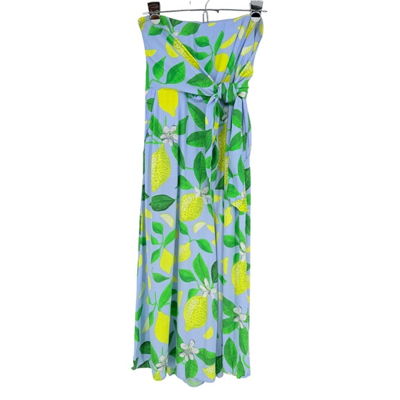 Maeve Pants - Maeve Anthropologie Lemon Grove‎ Strapless Jumpsuit Women's Size 6 Petite